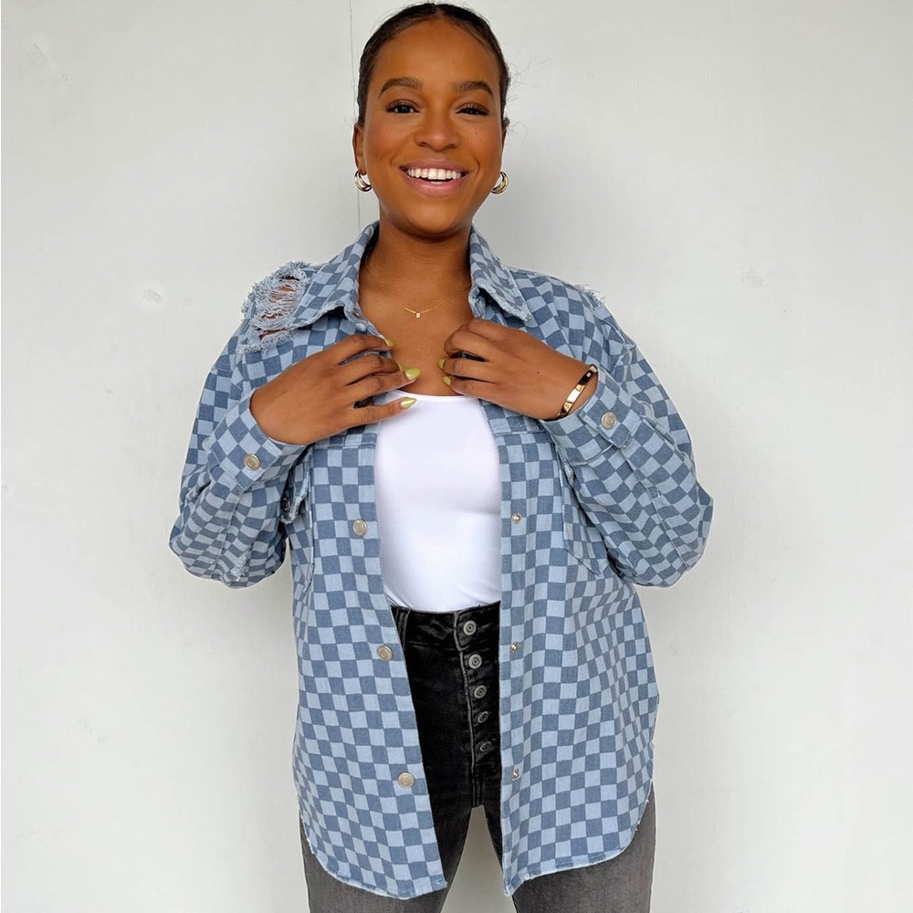 LIKE NEW! Vestique Victory Lap Oversized Shacket - Women - Small